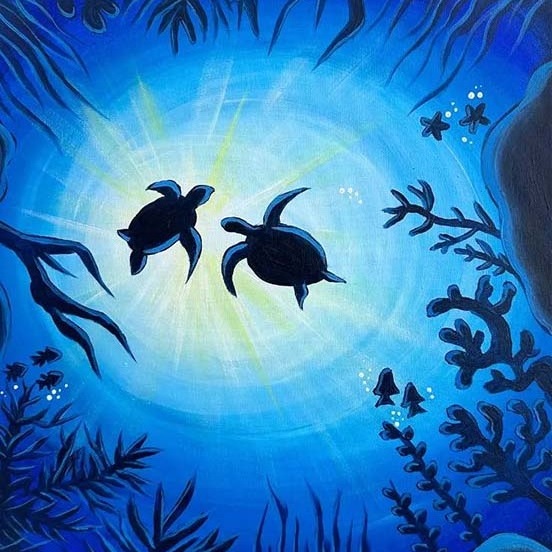 Under the Sea Paint Party - logo